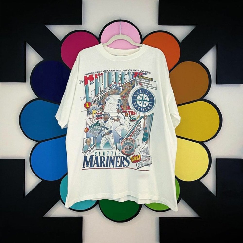Vintage MLB Ken Griffey Jr Shirt, Seattle Mariners Unisex T-Shirt - Picture 3 of 3